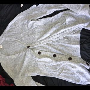 Gray cardigan